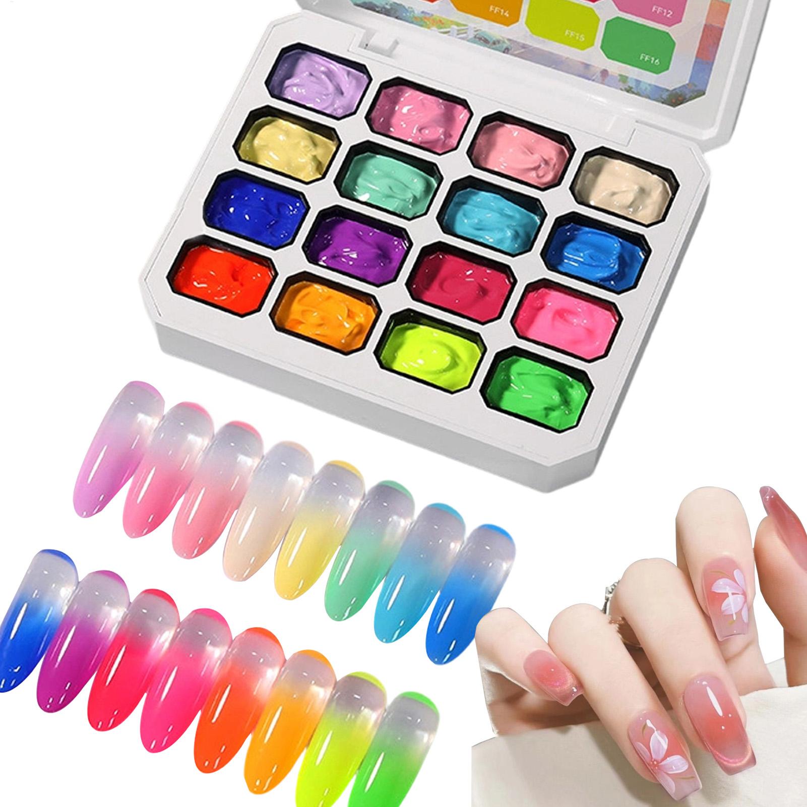 Nail Gel Polish Set - Набор гель-лаков для ногтей, 16 цветов,