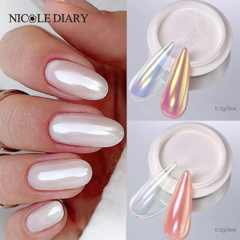 Nail Glitter Chrome - NICOLE DIARY пудра для ногтей пигмент