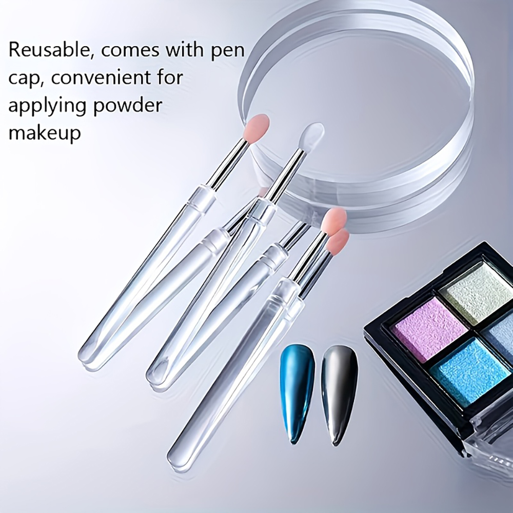 Nail Glitter Chrome - Многоразовый силиконовый аппликатор для маникюра с
