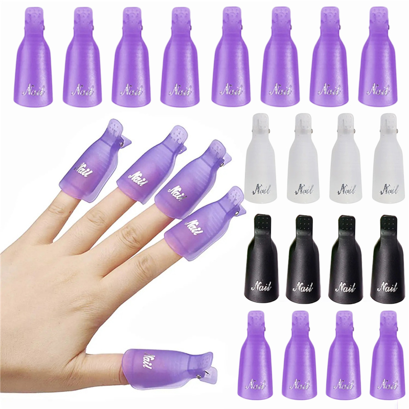 Nail Art Halal - 10 шт. пластиковых акриловых зажимов для