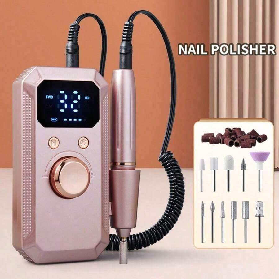 Nail Gel Polish Set - Перезаряжаемая электрическая машинка для маникюра с