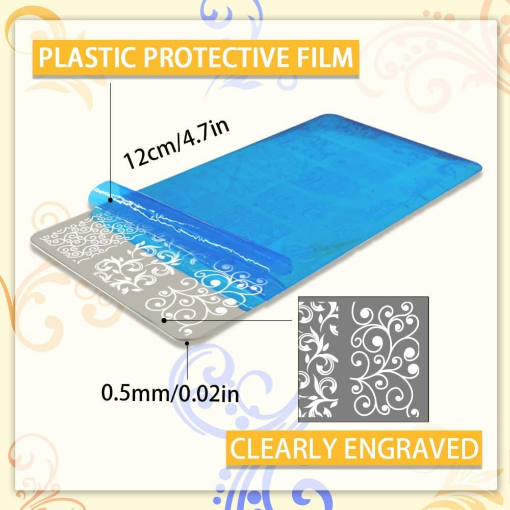 3 шт., шаблоны для дизайна ног – обзор и цена Nail Stamping Plate