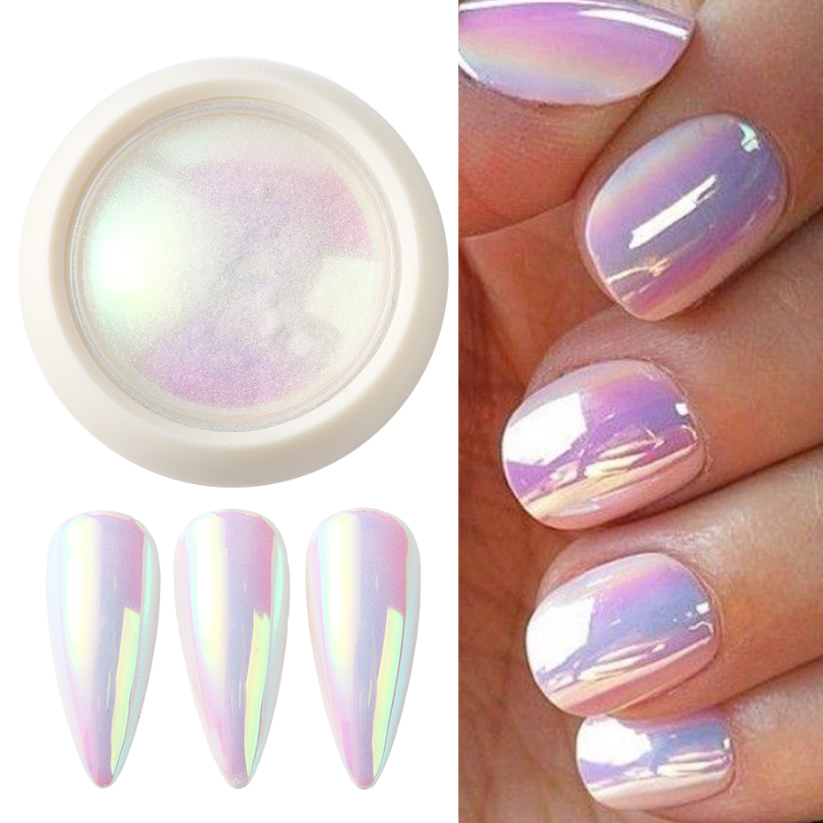 Хромированная пудра для ногтей – обзор и цена Nail Glitter Chrome