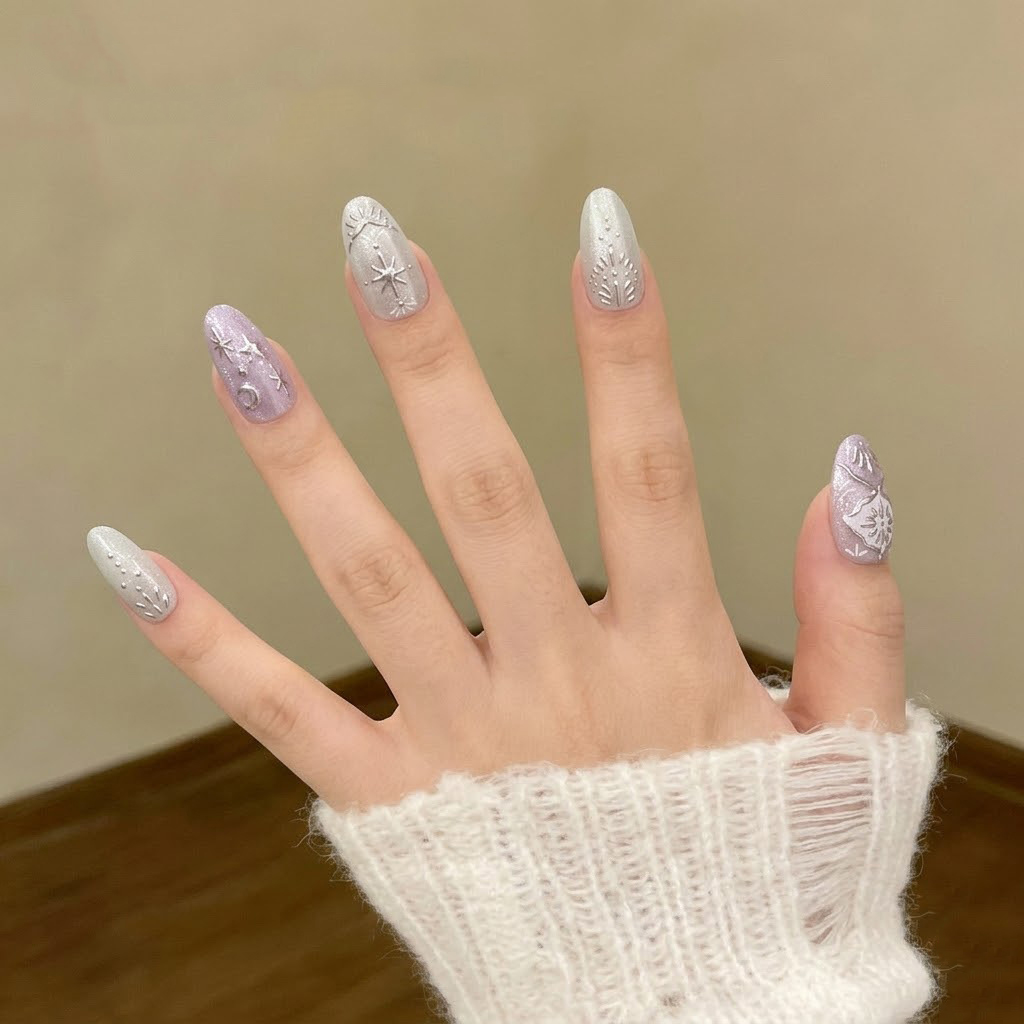 10 шт. накладных ногтей в стил – обзор и цена Nail Art Maroon