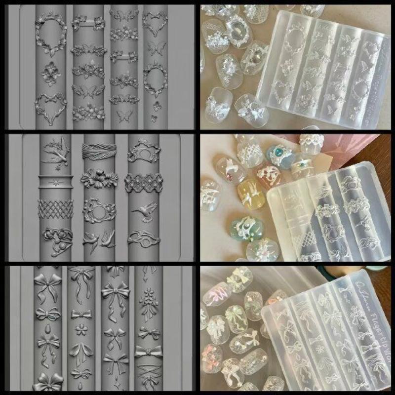 3D силиконовая форма для ногте – обзор и цена Nail Stamping Plate