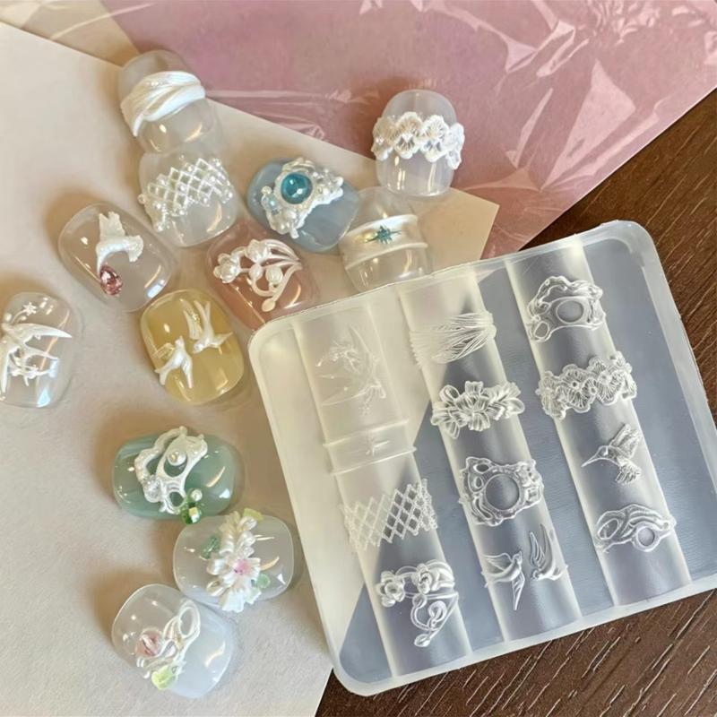 3D силиконовая форма для ногте – обзор и цена Nail Stamping Plate
