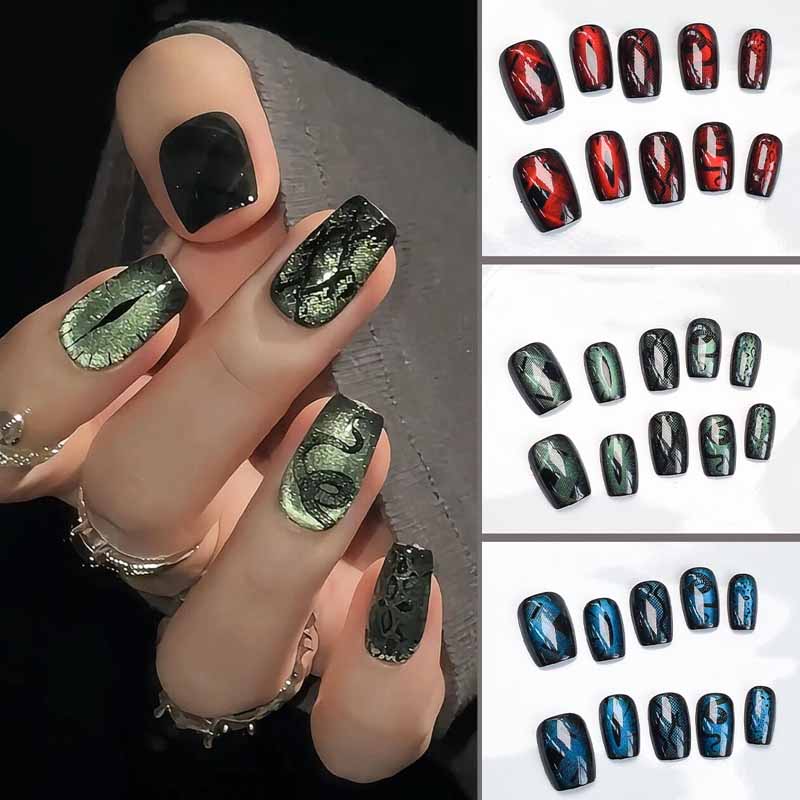 10 шт. темный стиль, крутой ве – обзор и цена Nail Art Emerald Blue