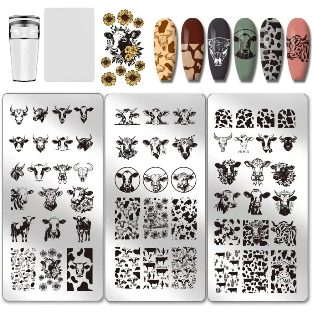 3 шт., пластины для штамповки  – обзор и цена Nail Stamping Plate