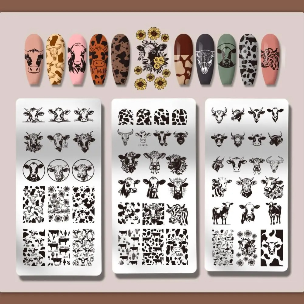 3 шт., пластины для штамповки  – обзор и цена Nail Stamping Plate