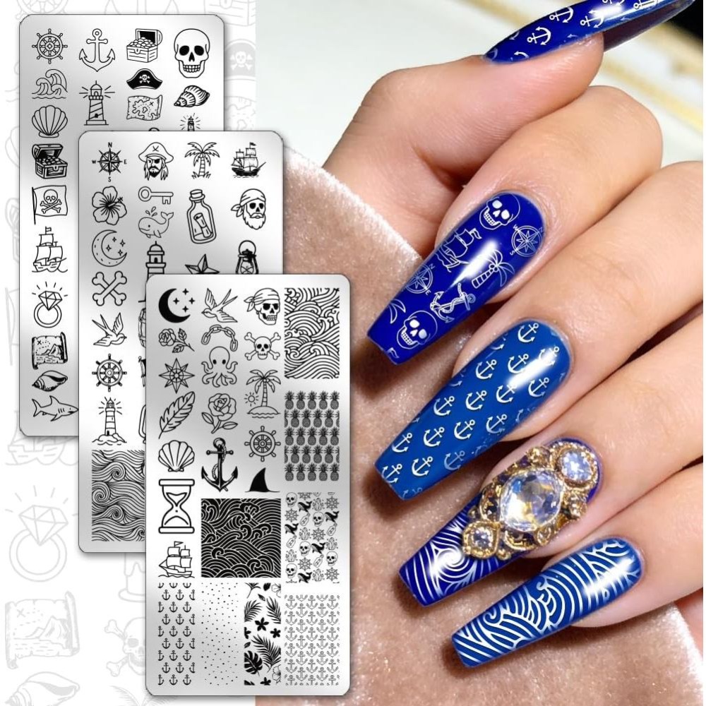 Набор из 3 шт. трафаретов для  – обзор и цена Nail Stamping Plate