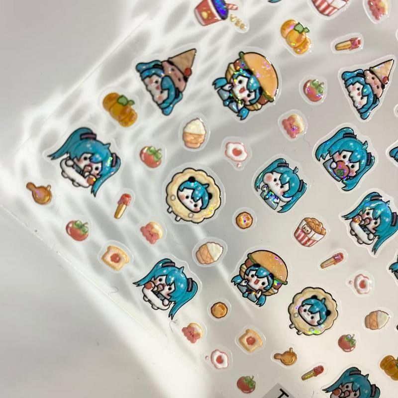 Милые мультяшные наклейки для  – обзор и цена Nail Art Motif