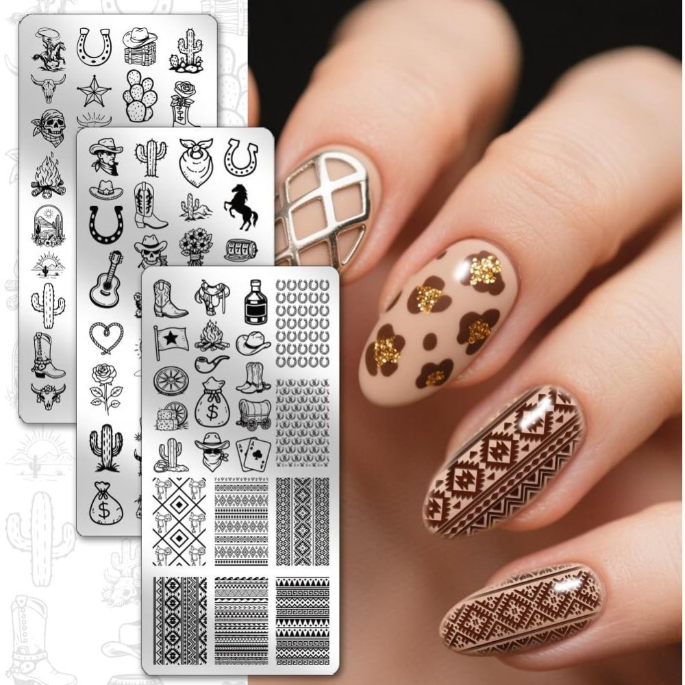 3 шт. пластины для стемпинга н – обзор и цена Nail Stamping Plate