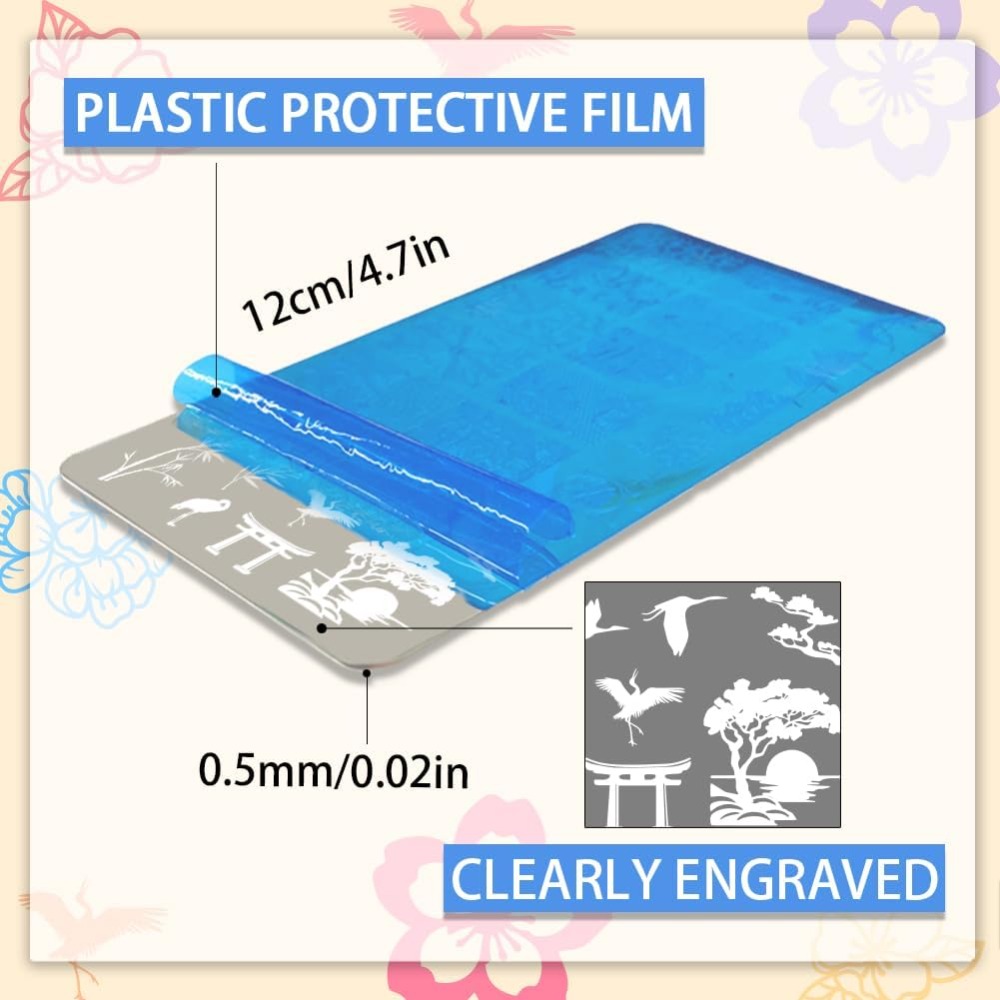 3 шт., классические китайские  – обзор и цена Nail Stamping Plate