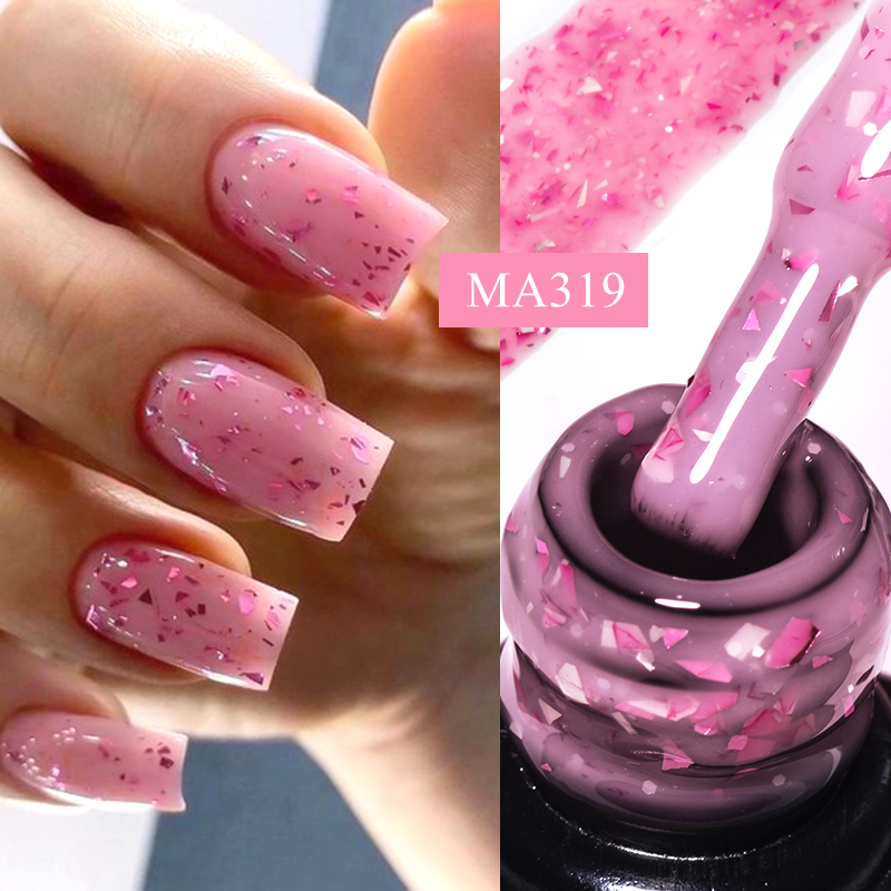 MEET ACROSS 7 мл розовый блест – обзор и цена Nail Foil Transfer