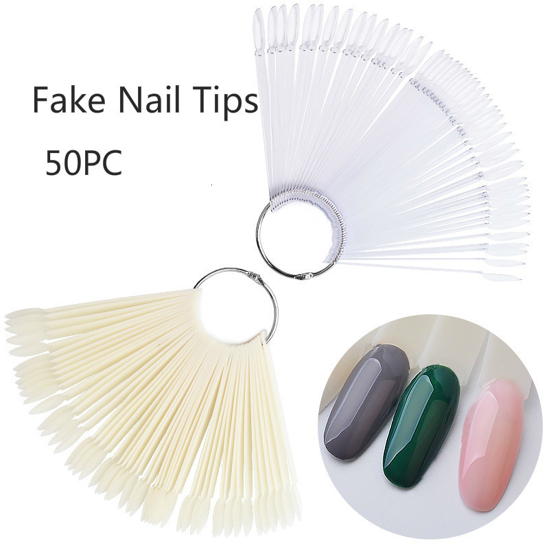 50 шт., цветные накладки для н – обзор и цена Nail Art Natural