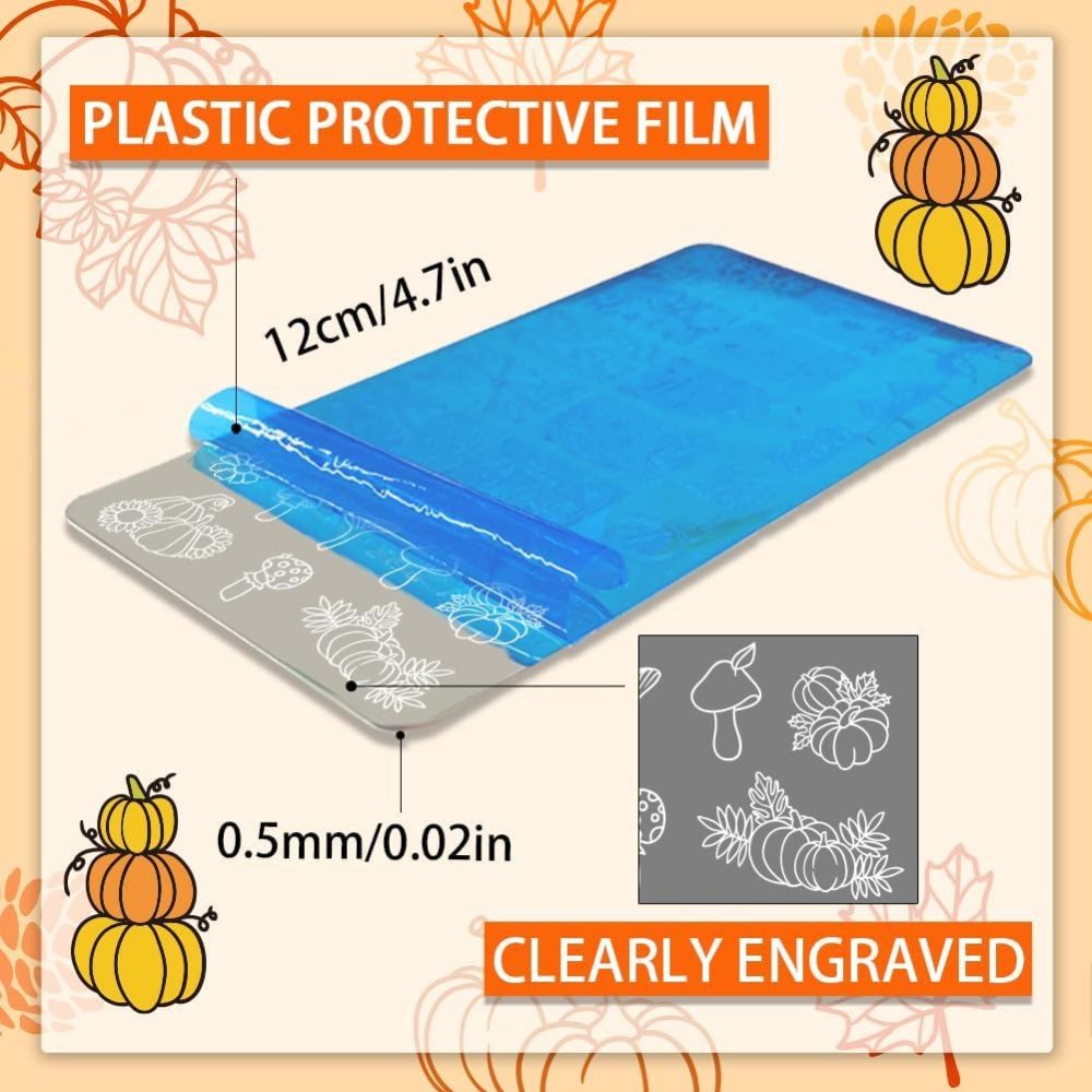 Набор из 5 трафаретов для ногт – обзор и цена Nail Stamping Plate