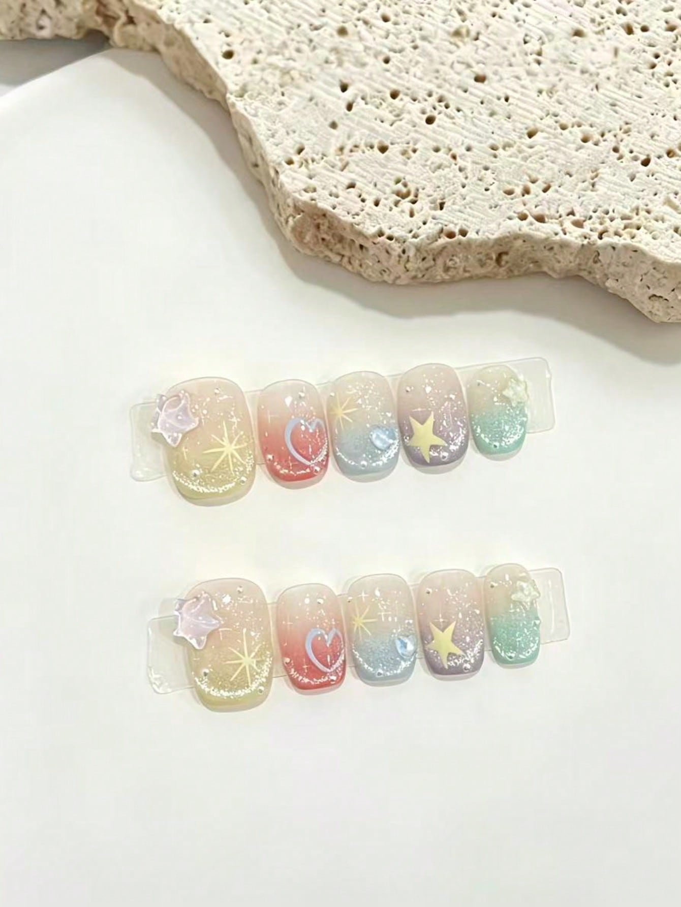 Набор из 10 штук накладных ног – обзор и цена Nail Art Maroon