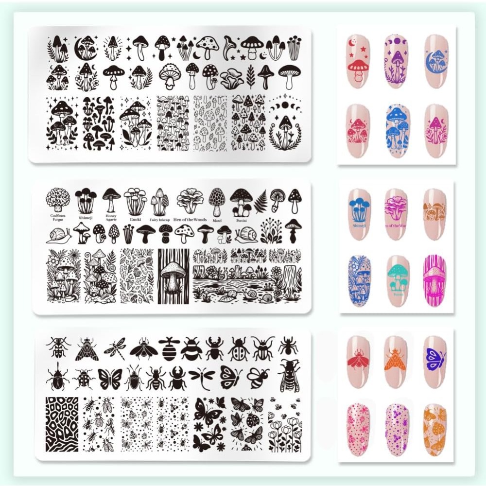 Набор шаблонов для дизайна ног – обзор и цена Nail Stamping Plate