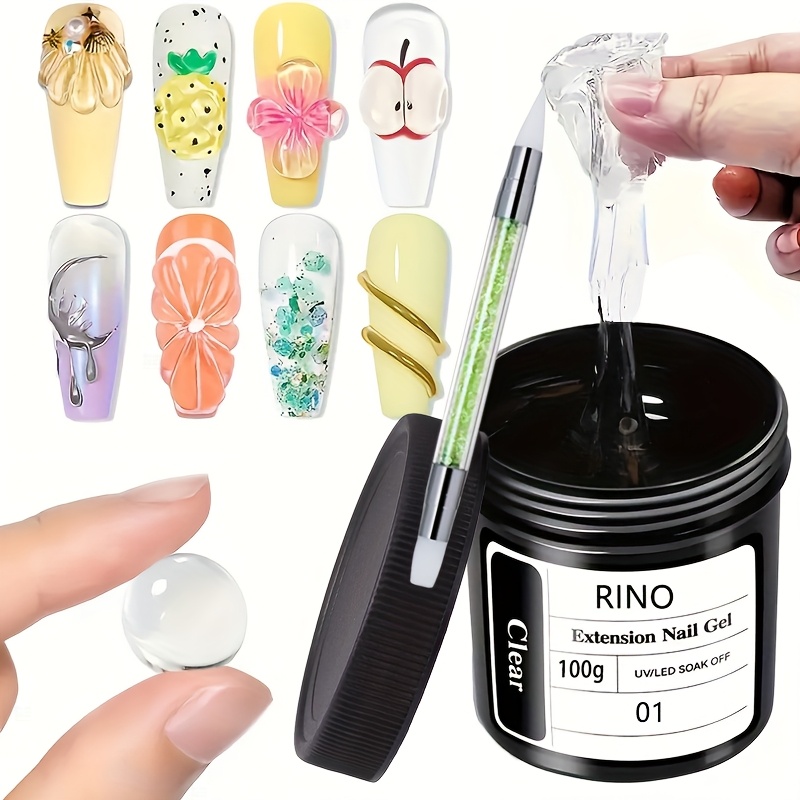 100 г прозрачного нелипкого ге – обзор и цена Nail Art Halal