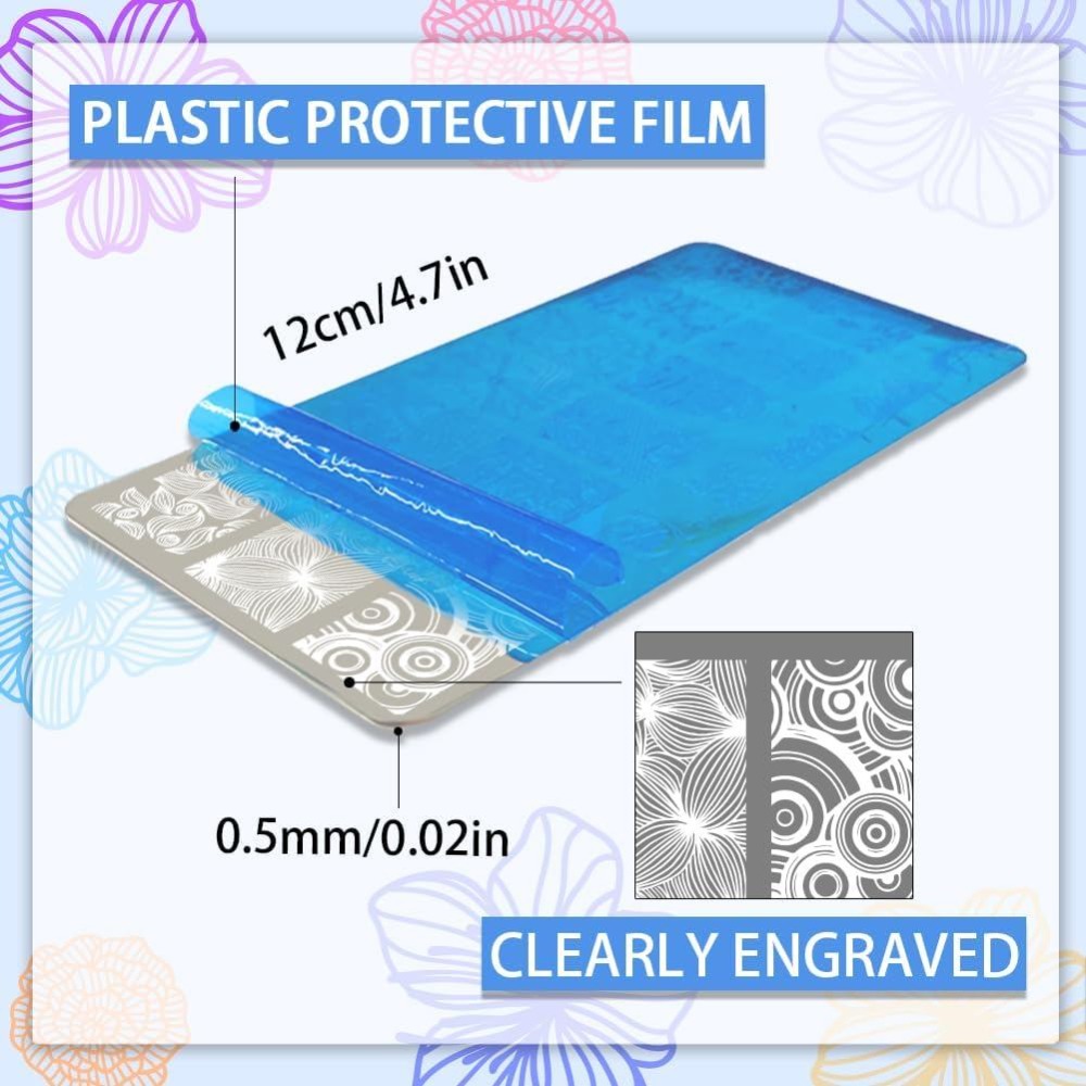Набор из 5 шт. трафаретов для  – обзор и цена Nail Stamping Plate