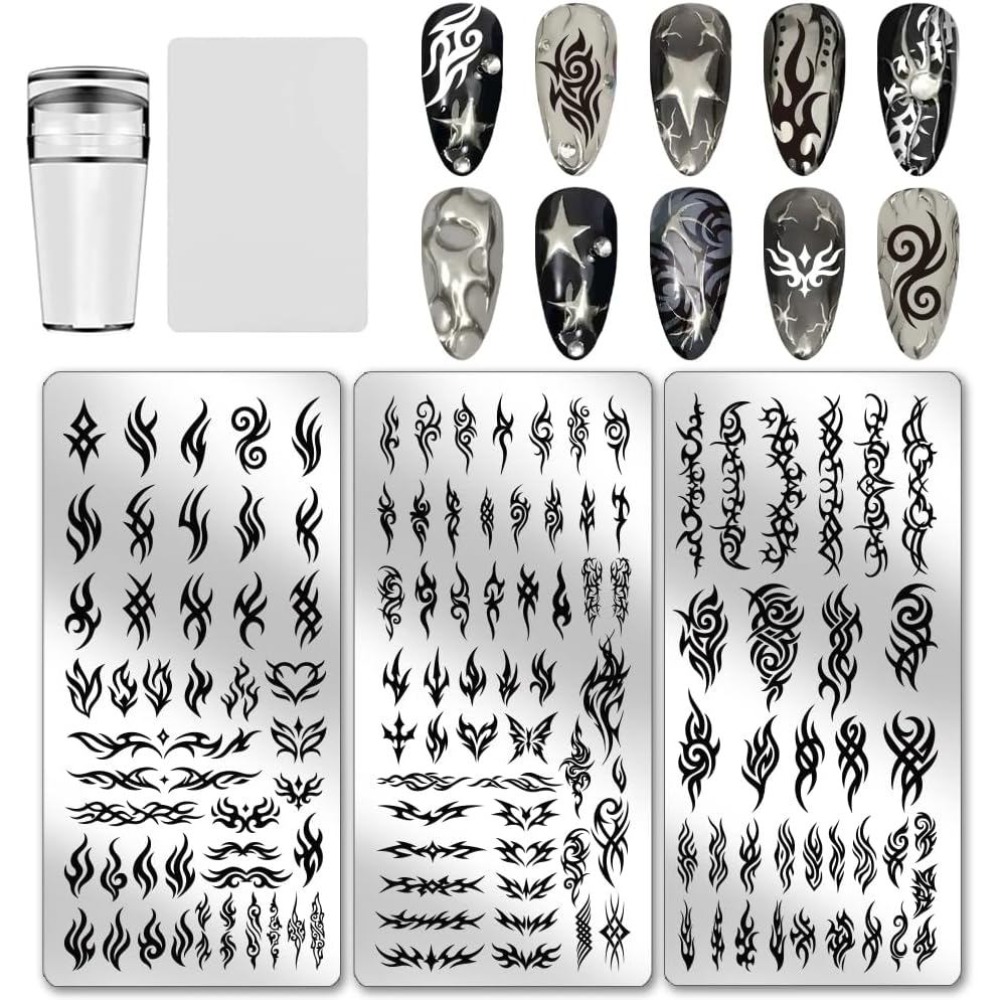 3 шт. трафаретов для нейл-арта – обзор и цена Nail Stamping Plate