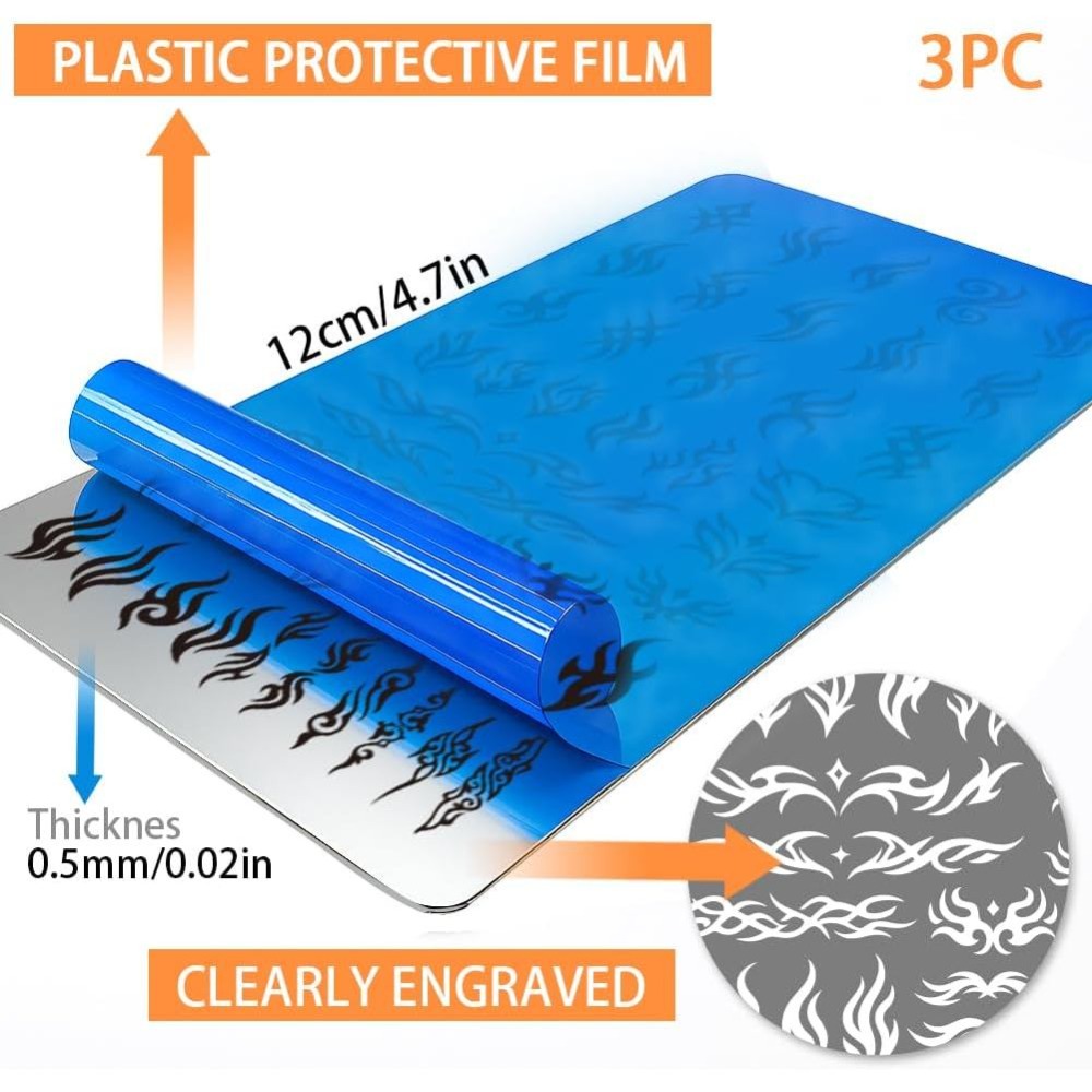 3 шт. трафаретов для нейл-арта – обзор и цена Nail Stamping Plate