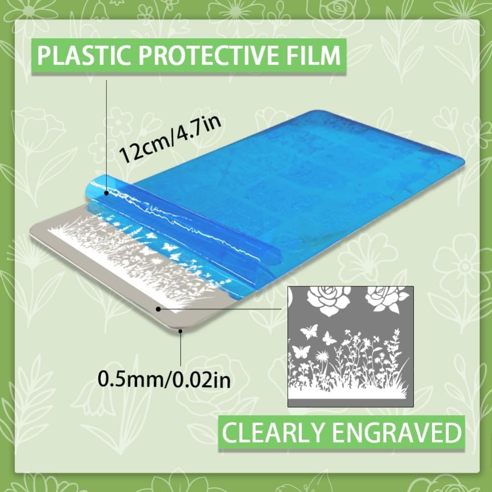 3 шт., пластины для штамповки  – обзор и цена Nail Stamping Plate