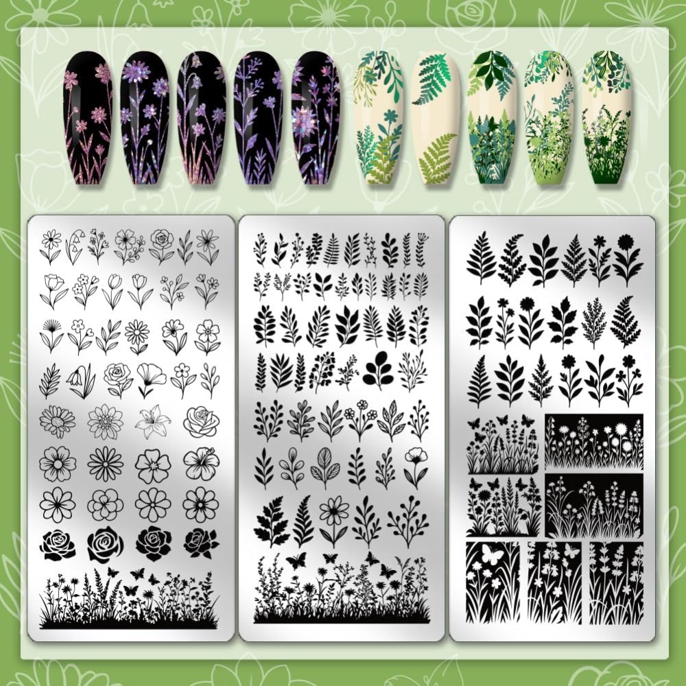 3 шт., пластины для штамповки  – обзор и цена Nail Stamping Plate