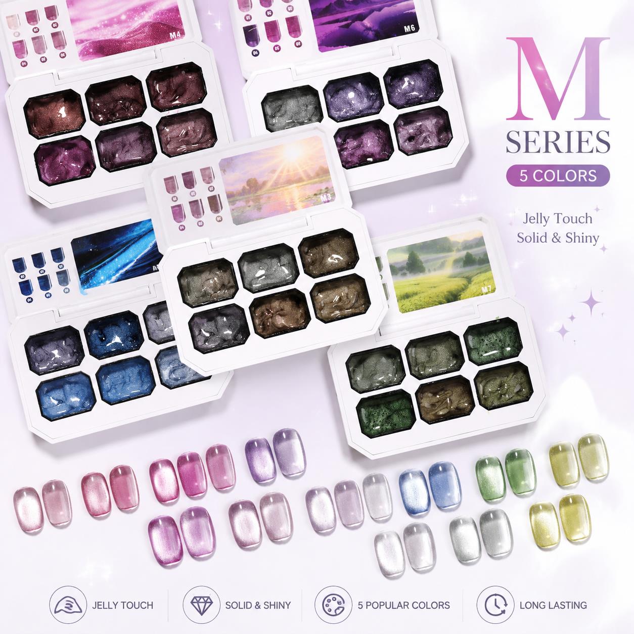 Палетка гель-лаков «Кошачий гл – обзор и цена Nail Gel Polish Set