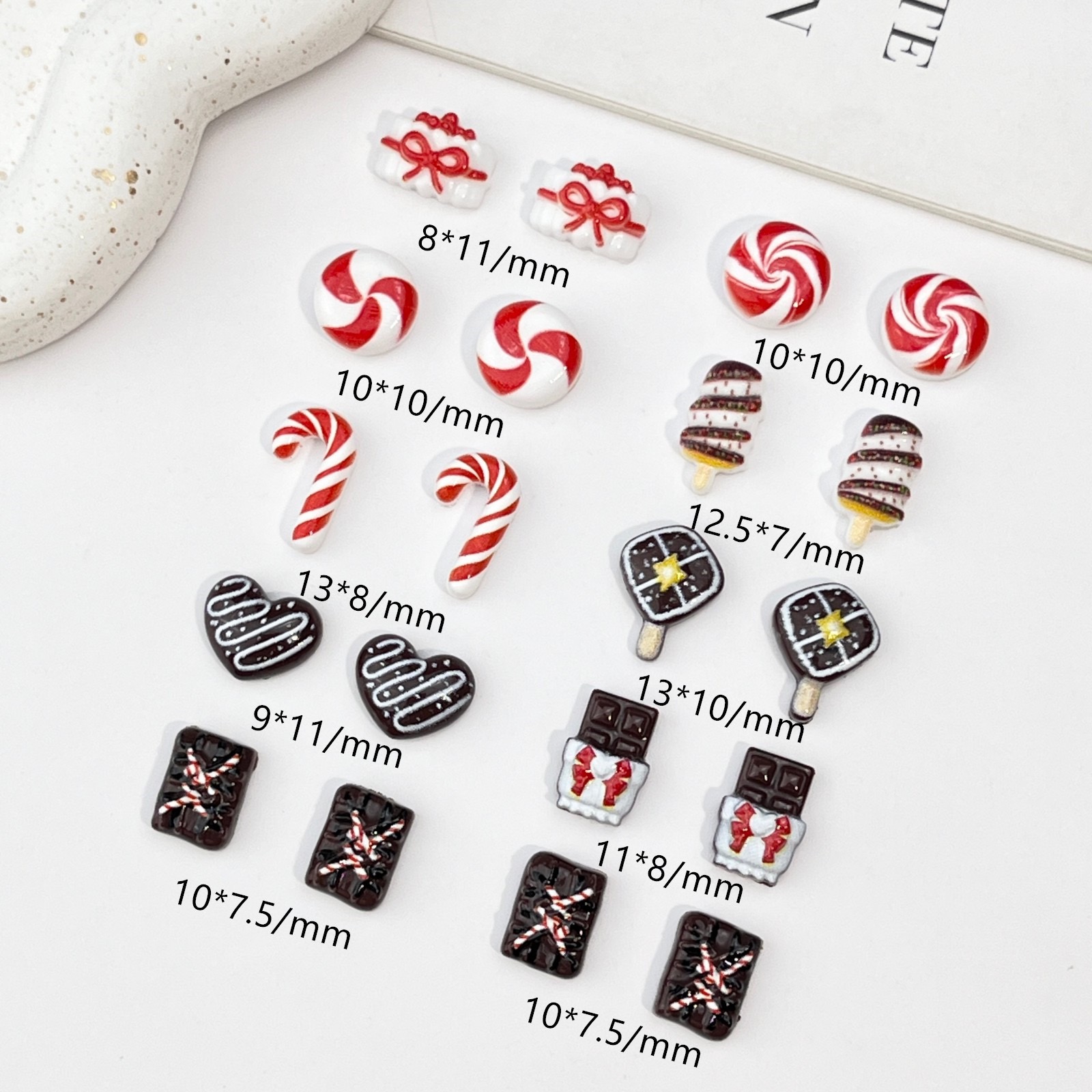 50 шт. миниатюрных фигурок из  – обзор и цена Nail Art Motif