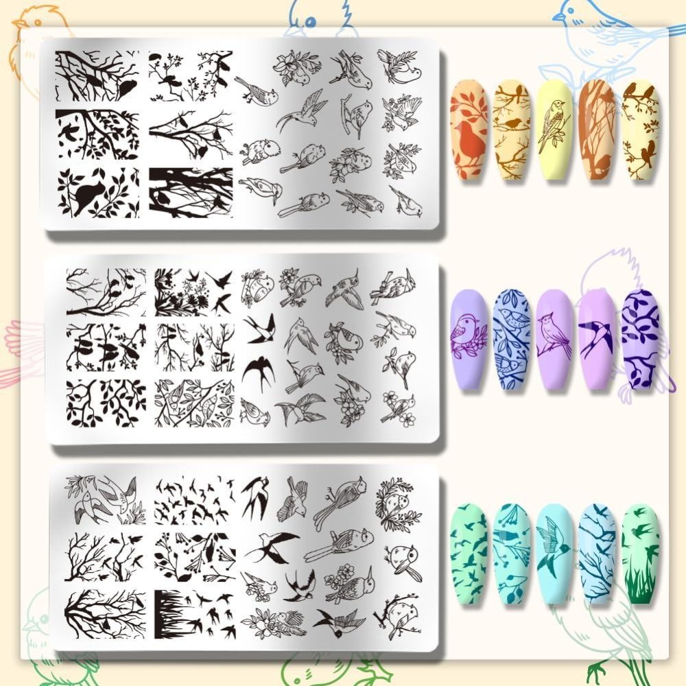 3 шт. пластинок для стемпинга  – обзор и цена Nail Stamping Plate