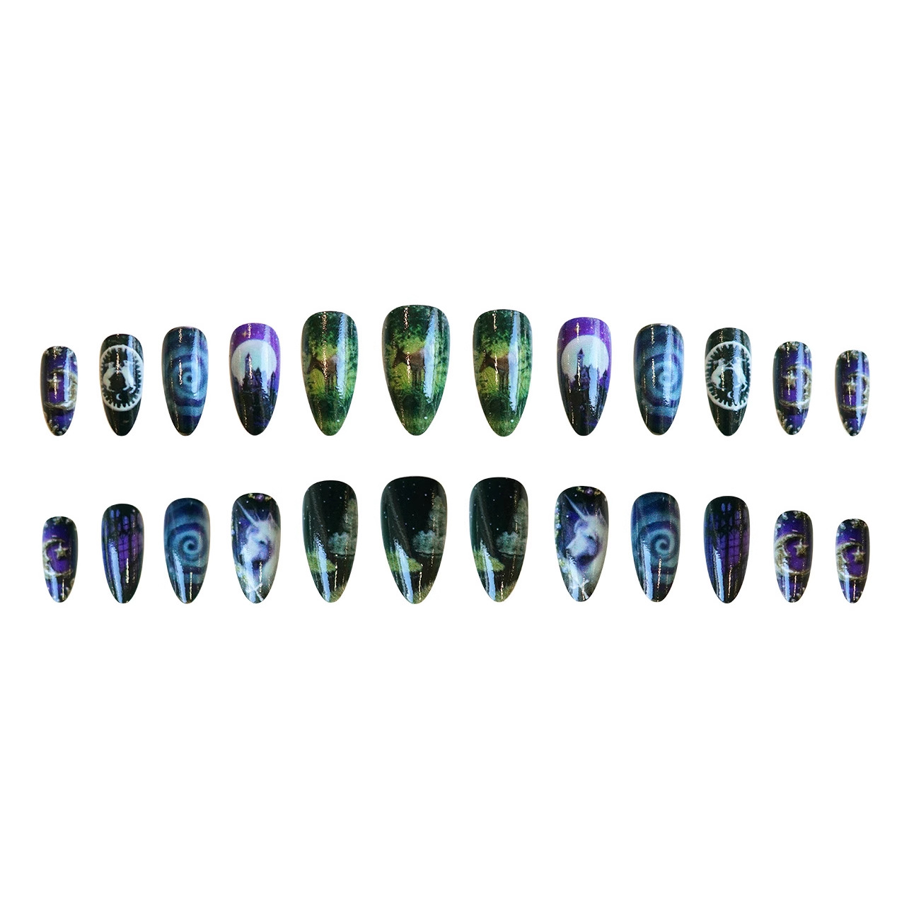 24 шт., накладные ногти в стил – обзор и цена Nail Art Maroon